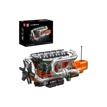 ostatní stavebnice Řadový 6válcový motor Scania s převodovkou MK 10200 MK Engine