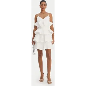 Dámské šaty Fracomina Koktejlové šaty FQ26SD1007W83101 Bílá Regular Fit M