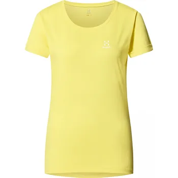 Dámské tričko Dámské ultralehké triko Haglöfs Ridge Hike kr.r. - žlutá Velikost: M