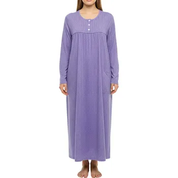 Body Noční košile dlouhá Lorinka 6574 4XL fialová