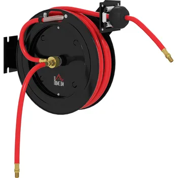 Držák na zahradní hadici Nástěnný naviják na zahradní hadici | černý
