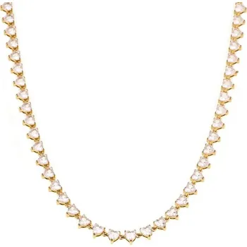 Náhrdelník Náhrdelník se zirkonovými srdíčky zlatý