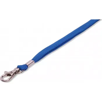 CLASSIC Šňůrka ROSE s karabinou - modrá - 100 ks