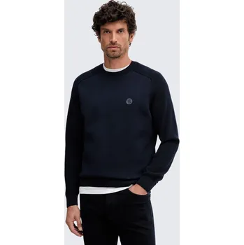 Pánský svetr Pánský svetr BOSS Black C-Illian 50543136 modrý Velikost: M