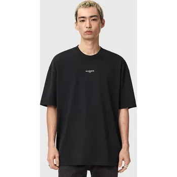 Pánské tričko Bavlněné tričko AllSaints MIKRO M028JE černá 99X, vel. XS