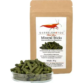 Krmivo pro rybičky GARNELEN4YOU® Mineral Sticks 30g (Novinka)