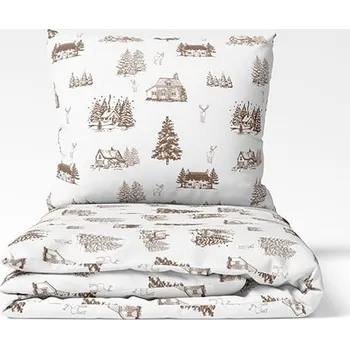 Povlečení Chanar Bavlněné povlečení Zimní krajina 140x200 70x90