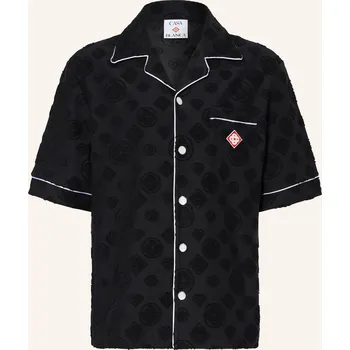 Pánská košile Casablanca Pánská Resortová Košile Comfort Fit, černá / bílá, 40