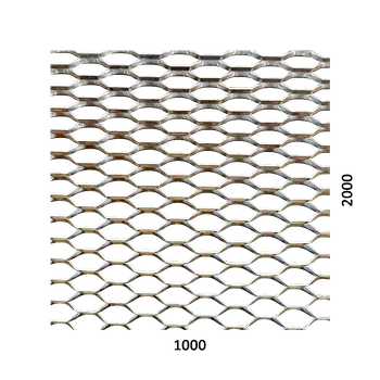 Plech KOVIAN, s.r.o. DOPRODEJ tahokov Fe, 1000 x 2000 x 1,5 mm, oko 49 x 18 mm