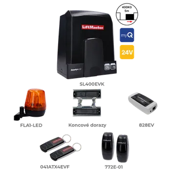 Pohon brány LiftMaster by Chamberlain LiftMaster sada pohodnu do 5 m/400 kg s myQ rozhraním 828EV
