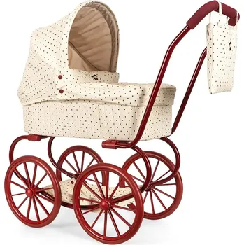 Kočárek pro panenku Kočárek pro panenky Konges Sløjd MINNIE DOLL PRAM KS105003.PPY2 bílá 00X, vel. ONE SIZE