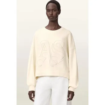 Dámská mikina Bavlněná mikina AllSaints LILA W066JE béžová 01X, vel. S