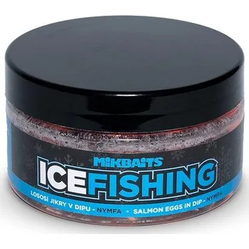 Návnadová surovina Mikbaits Lososí jikry v dipu Ice Fishing Range Nymfa 100 ml