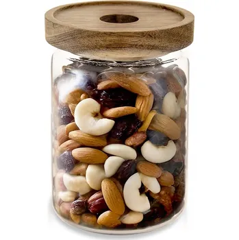 Dóza na potraviny Skleněná dóza na sypké potraviny s víkem a těsněním 970 ml