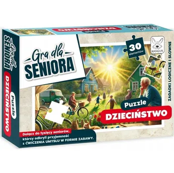 Puzzle Hra pro seniory. Puzzle Dětství