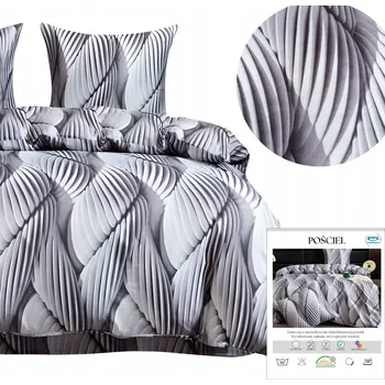 Povlečení POVLEČENÍ 160x200cm 2 povlaky 70x80 Sada 3 ks 3D AML 3083