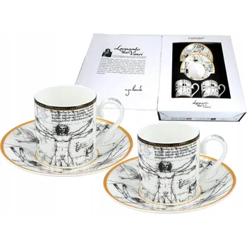 Porcelánový Šálek Carmani da Vinci 90 ml 2 ks