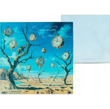 Carmani, skleněná podložka pod hrnek inspirovaná malířstvím S. DALÍ