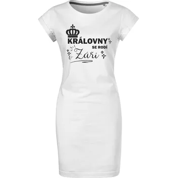 Dámské šaty Bavlněné letní šaty Královny se rodí Velikost: L, Barva: Bílá