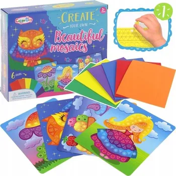 kreativní sada Kreativní pěnová mozaika - Vyrob si obrázek: Sova nebo Květina