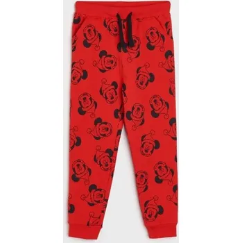 Chlapecké kalhoty Sinsay - Teplákové kalhoty joggers Mickey Mouse - červená - 5381I-33X - 5381I-33X-134