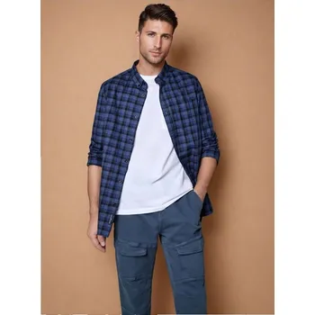 Pánské kalhoty Sinsay - Kalhoty - indigo - 552AW-57X - 552AW-57X-28-1