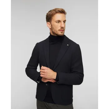 Pánské sako Pánské Tmavě Modré Sako Hugo Boss C-hanry J-knit 50497270-404