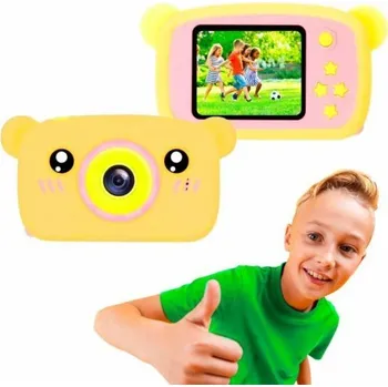 Digitální kompakt Extralink Kids Camera H25 Orange | Digitální fotoaparát | Displej 1080P 30fps 2.0
