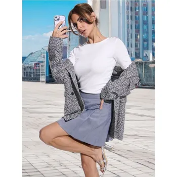 Dámská halenka Sinsay - Halenka s perličkami - krémová - 8462J-01X - 8462J-01X-XXS-1