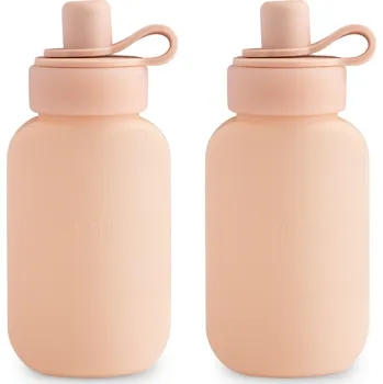 Svačinový box Mushie Znovuplnitelné silikonové kapsičky na pyré 2ks - Blush