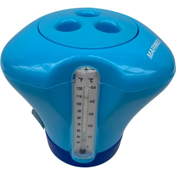 Plovák na chlor s integrovaným bazénovým teploměrem