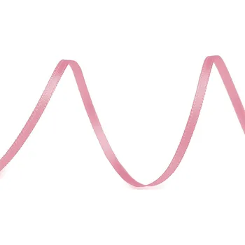Stuha Atlasová stuha oboulící šíře 3 mm, střední, 625 starorůžová