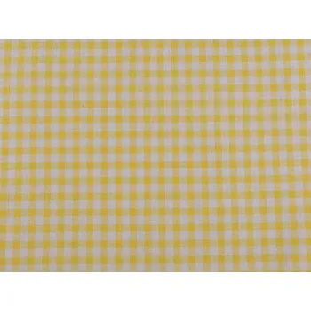 Bavlněná metráž / imitace lnu hrubší, kanafas, střední, 3 žlutá