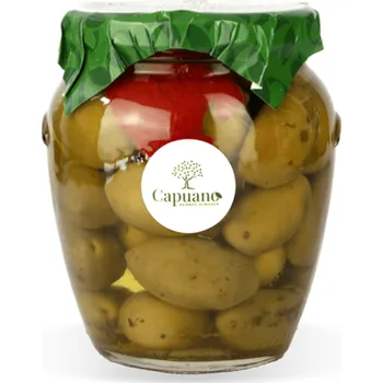 oliva Olivy Bella di Cerignola ochucené drcené 550g Azienda Agricola Capuano