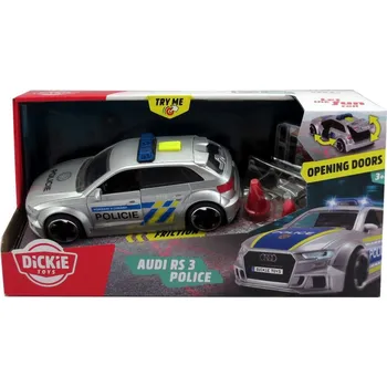 Dřevěná hračka Audi RS3 polícia, česká verzia