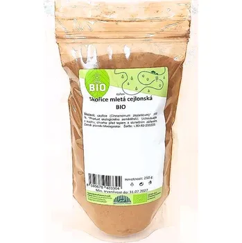 Koření Skořice mletá cejlonská BIO 250 g, NaturBites