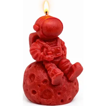 Svíčka Vonná svíčka Astronaut | 50 g | Svíčkománie3D | Barva: Červená