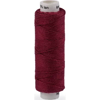 Nit Nitě lněné knoflíkové 50 m, malé, 347 bordó