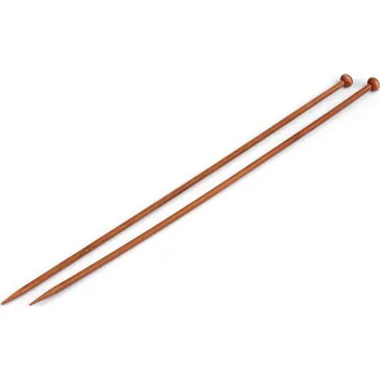 Jehlice Rovné jehlice č. 3,5; 4; 4,5; 5 bambus, malé, 4 (5 mm) bambus tmavý