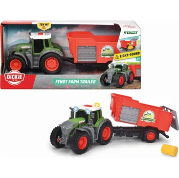 Zahradní traktor Traktor Fendt s prívesom 26cm