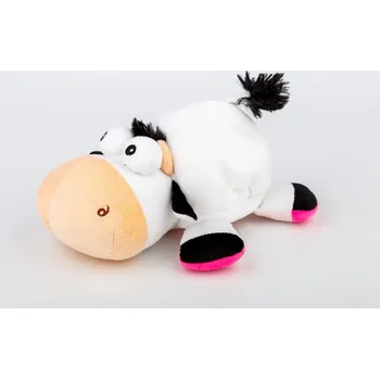 Dřevěná hračka MAGICKÝ PLYŠÁK 2 v 1 kravička/prasiatko 25 cm