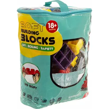 ostatní stavebnice Stavebnice Kostky pro Děti ISO TRADE Měkké Gumové Kreativní 80 Kostek