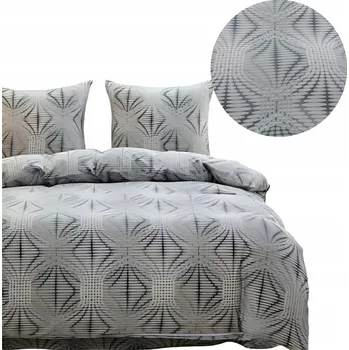 Povlečení Sada povlečení 160x200 šedá grafitová abstrakce