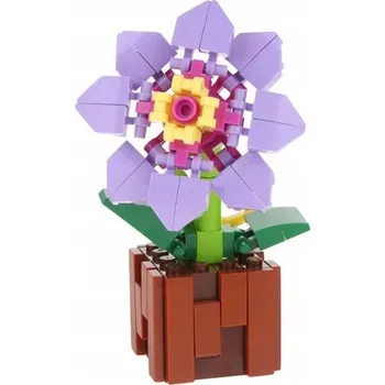 ostatní stavebnice STAVEBNICE KVĚTINY KYTICE PIVOŇKA V KVĚTINÁČI KE STAVĚNÍ STAVEBNICE