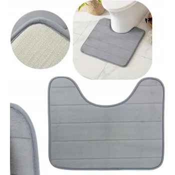 Koupelnová předložka KOUPELNOVÁ PŘEDLOŽKA S VÝŘEZEM NA WC DO KOUPELNY PROSTISKLUZOVÁ PODLOŽKA