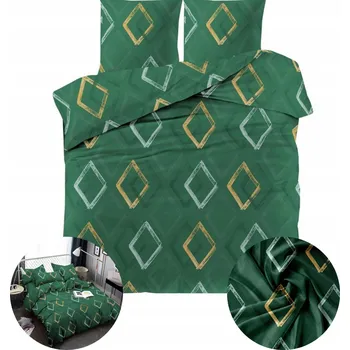 Povlečení Povlečení Sada povlečení 200x220 + 2x POVLAK NA POLŠTÁŘ 70x80 SATÉNOVÝ BAVLNA RHOMBUS