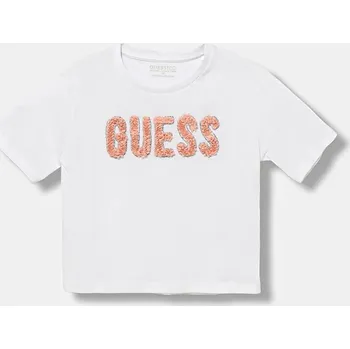 Oblečení a móda Dětské bavlněné tričko Guess J5YI47.K8HM4.9BYA bílá 00X, vel. 136-146