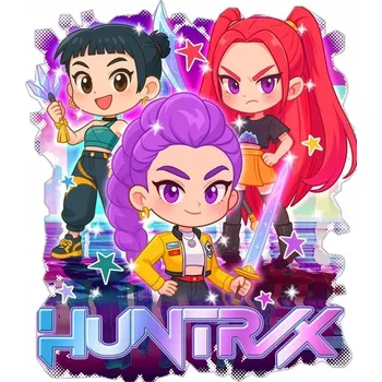 Fototapeta Nažehlovačka Termo Aplikace Nálepka na Oblečení KPOP DEMON HUNTERS ANIME #2