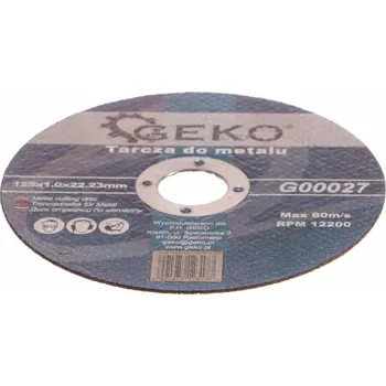 Řezný kotouč GEKO Řezný kotouč na kov, 125x1,0x22,23mm GEKO