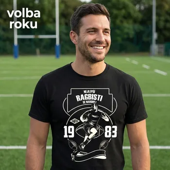 Pánské tričko STRIKER Tričko nejlepší ragbisti Velikost: XXL, rok narození: 1977